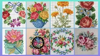 #1 Потрясающие и элегантные схемы для вышивки крестом/идеи дизайна вышивки чарсути. Вышивка ручно...
