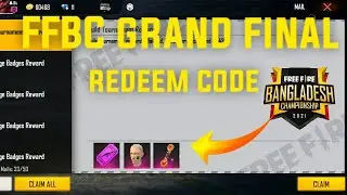FFBC GRAND FINAL REDEEM CODE FREE FIRE | FFBC TODAY REDEEM CODE