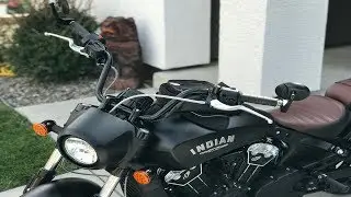 Indian Scout Bobber With OEM Scout Bars For Reduced Reach!