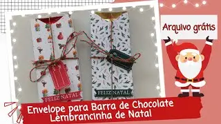 ENVELOPE PARA BARRA DE CHOCOLATE - LEMBRANCINHA DE NATAL | YOU MIMOS - DIY PASSO A PASSO