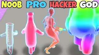 NOOB vs PRO vs HACKER vs GOD in Color Runner