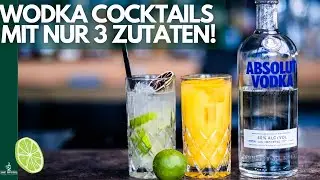 Vodka Cocktails mit nur 3 Zutaten! 😱 (Schnell+Einfach)