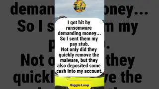 How Sending A Pay Stub To Ransomware#funny #joke #humor