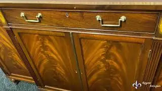 Vintage Flame Mahogany Sideboard by William Tillman 20th C