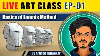 LIVE Art class//EP -01//Basics Of Loomis Method