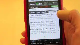 MarketWatch iPhone App Review 2011