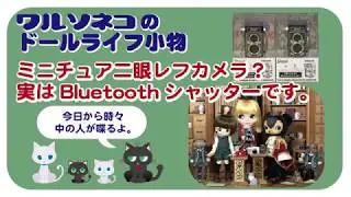 123 二眼レフカメラBluetoothシャッターで楽しむ：ドールを撮影したりドールに持たせたり