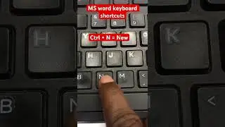 MS word keyboard shortcuts | Ctrl+N #techpandian #trending #youtubeshorts #windows #shorts