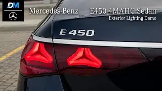 2024 Mercedes-Benz E450 Exterior Lighting Demo | Illuminated Elegance in Action!