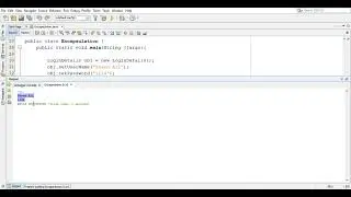 Encapsulation in java | Netbeans 8.2 | Basic Program | SG. Learn