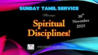 30th November  2025 - Sunday Tamil Service