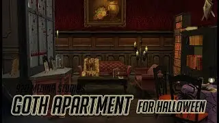 The Sims 4 City Living | Goth Apartment for Halloween