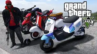 Torno a RUBARE Motorini IGNORANTI! (zip,aerox,booster,vespa.) - GTA 5 MOD VITA DA GANGSTER (10) #107