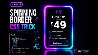 Build a Pricing Card with Spinning Gradient Border Animation | Pure CSS Tutorial