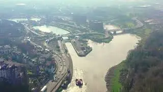 Bristol Harbour Walkway - transfer of pontoons from Avonmouth Docks to Bristol city centre.