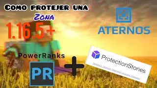 ATERNOS - COMO CONFIGURAR PROTECTIONSTONES BLOQUES DE PROTECCION [2021] 1.16.5