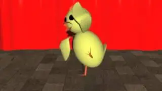 ピーちゃん　(．_・)ノ コケシーン