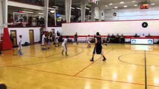 Caleb Jones Drives the lane and scores vs Bluegrass United Bluehawks in 2014 Midwest Regionals