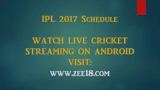 IPL 2017 Schedule, Fixture, Dates, Match Timings of Indian Premier League 10