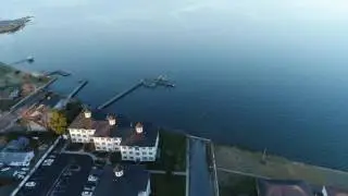 Aerial Flight Around the Choptank River in Cambridge Maryland