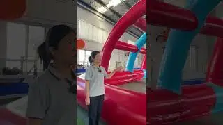 High quality customizable PVC sunshade pool with tent #inflatablepool #inflatablewaterpark