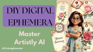 How to Create Digital Junk Journal Ephemera with Artistly AI (Easy Tutorial!)