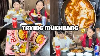 Trying Mukhbang for the first time