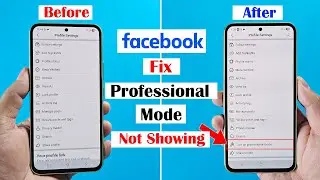 How to fix professional mode not showing on Facebook