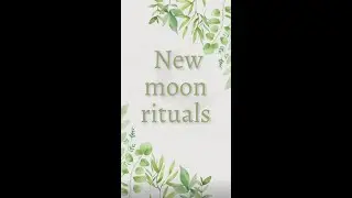 New Moon Rituals #shorts
