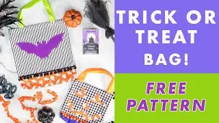 Trick or Treat Bag Sewing Pattern and Tutorial