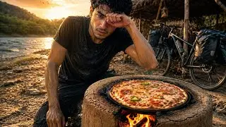 😱 Nadi ke kinare Jungle Survival | Apna Ghar اور Pizza پکایا 🍕🏕️🔥