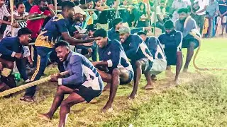 Yakvila vs Karavitagara | 480KG Barefoot 6-Man Traditional Tug of War 🔥 #tugofwarsrilanka