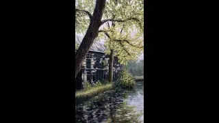 Tree in Sunlight Oil Painting | Landscape Painting | Fine Art | Art BSP