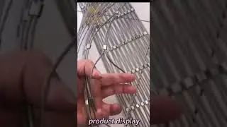 Customized flexible 304 stainless steel wire rope mesh