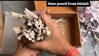 I ordered slate pencil from blinkit |slate pencil unboxing |#viral #viralfeeds #unboxing 