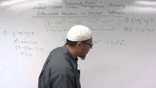 Diff Eq 5: Higher Order Equations with Repeated Roots