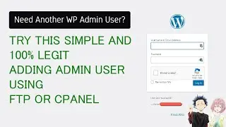 How to Add Admin User on WordPress Using FTP or cPanel File Manager (SIMPLE AND LEGIT 100% WORKING)