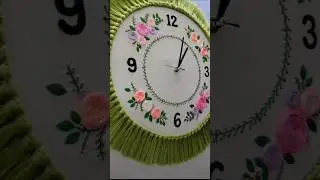 clock hand work embroidery                  #hindisong #handbroidery #embroidery #shorts​ #art
