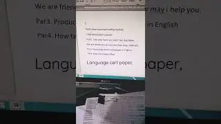 Complete paper language cert