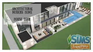 Sims FreePlay🖤Architectural Modern Home Tour🖤Original Design