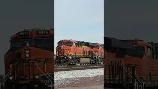 TRAIN SHORTS #00803 / WB BNSF 6845 NEBO ST 12-22-2025 #train #automobile #railroad