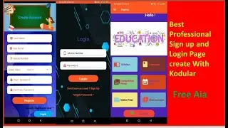 ONLINE EDUCATION APP AIA FILE FOR ## KODULAR# And Preview the App Goal Education  #KODULARKODER