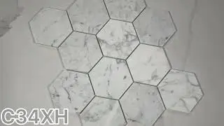 Marble Online - Carrara White Marble 4 inch Hexagon Mosaic Tile Honed