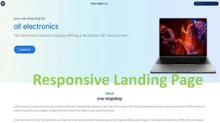 ASMR Programming - Building a Responsive Landing Page using HTML and CSS - No Talking