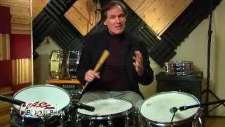 Three Vintage Rogers Snare Drums Demo Powertone Dynasonic