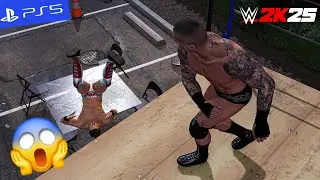 WWE 2k25 - Randy Orton Sends Miz CRASHING Through Glass | PS5