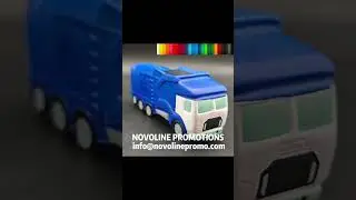 Creative Garbage Truck Stress Ball for Recycling Programs #novolinepromotionalproducts