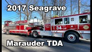 Fire Truck Seagrave Marauder with 100-foot Tiller Aerial Ladder | Paxtonia Fire Company