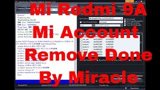 Mi Redmi 9A Mi Account Remove Done By Miracle Thunder Miracle Thunder,Miracle Box, Miracle Digital