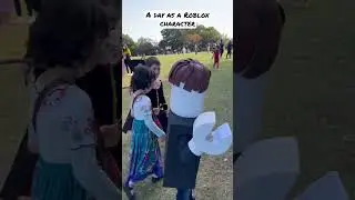 When your kid need a roblox costume and you have to make it!